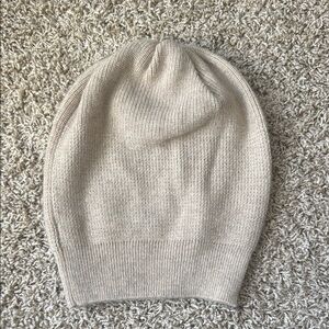 Elegant Cream Knit Beanie